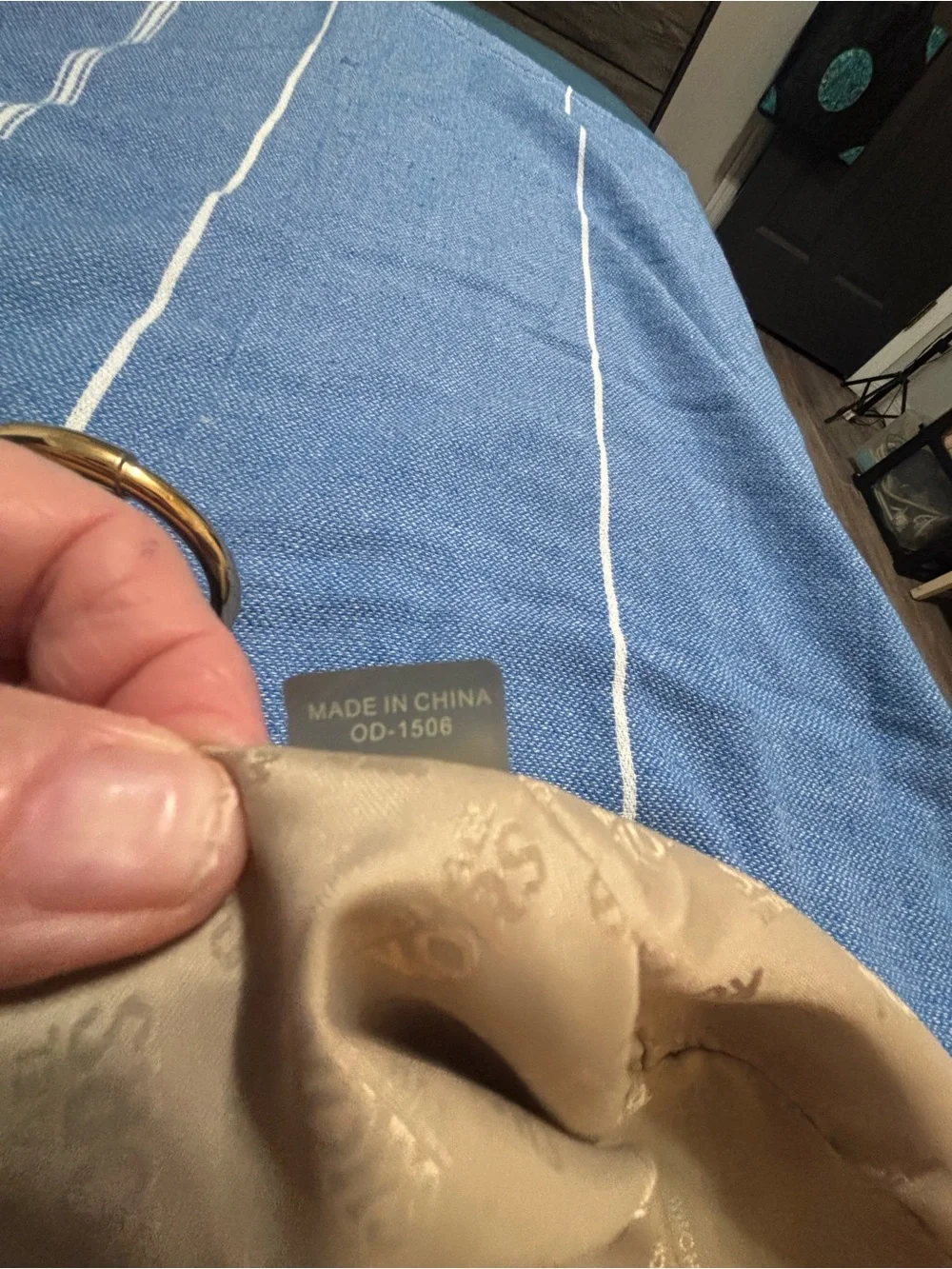 Michael Kors Dark Navy Pebbled Leather Hobo with Gold MK Emblem